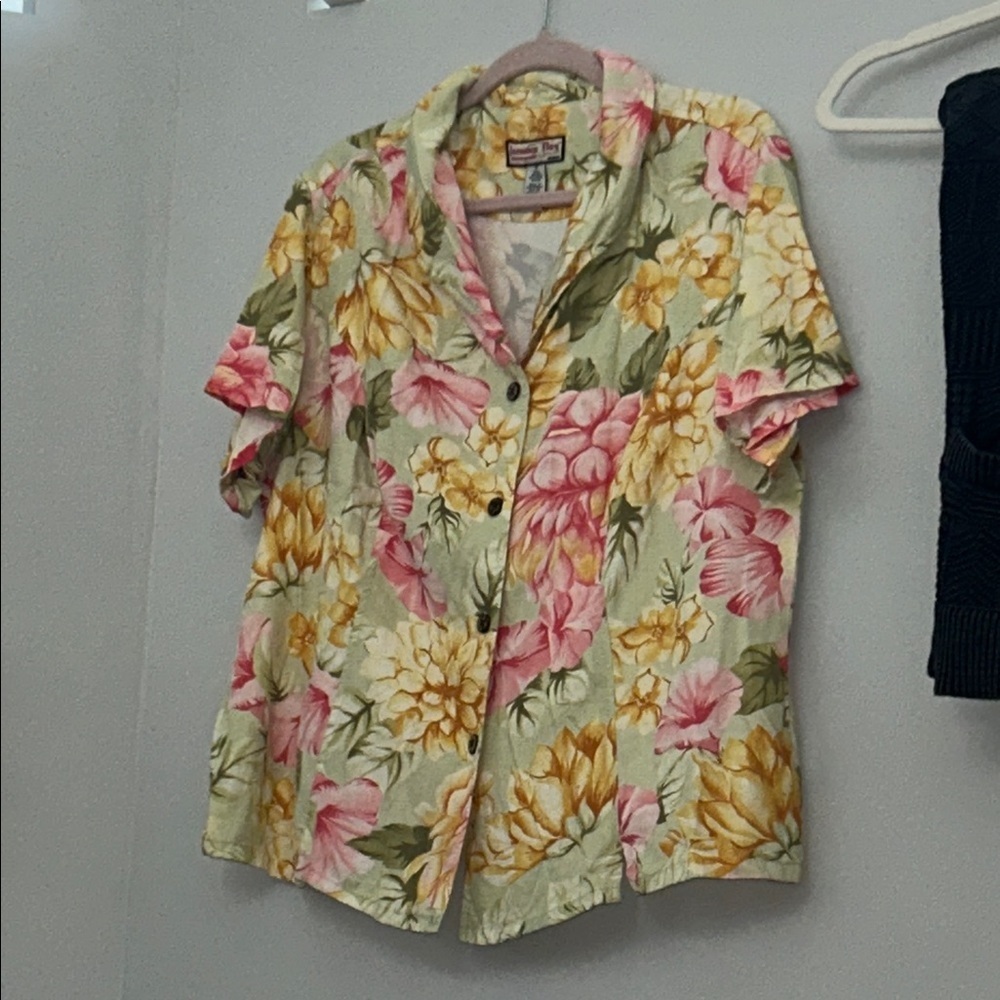 Tropical Floral Womens Shirt